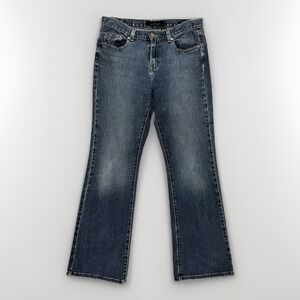 VTG‎ Y2K Calvin Klein Womens Flare Jeans 8 Blue Denim Mid Rise Y2K Retro Bootcut